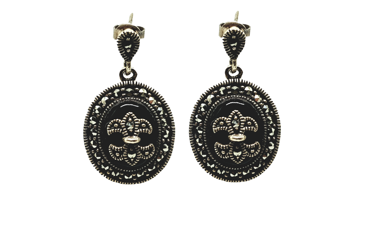 Oltutaşı Yuvarlak Bayan Küpe Seti Oltutaşı Yuvarlak Bayan Küpe Seti